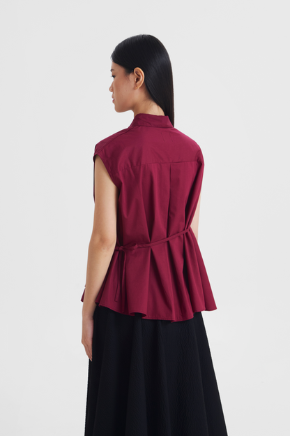 Zia Top - Maroon