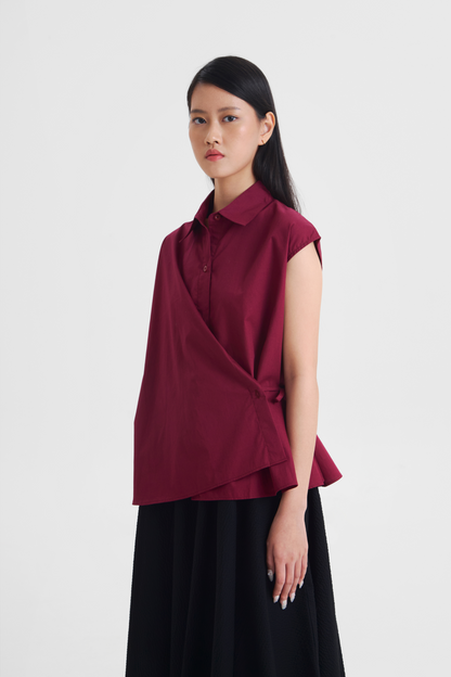 Zia Top - Maroon