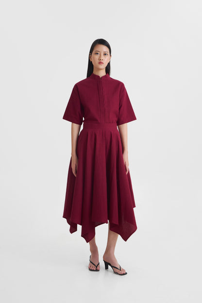 Moina Top - Maroon