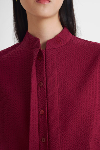 Moina Top - Maroon