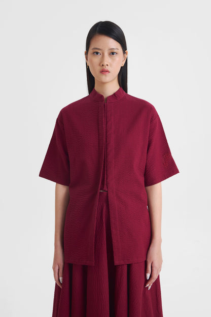 Moina Top - Maroon