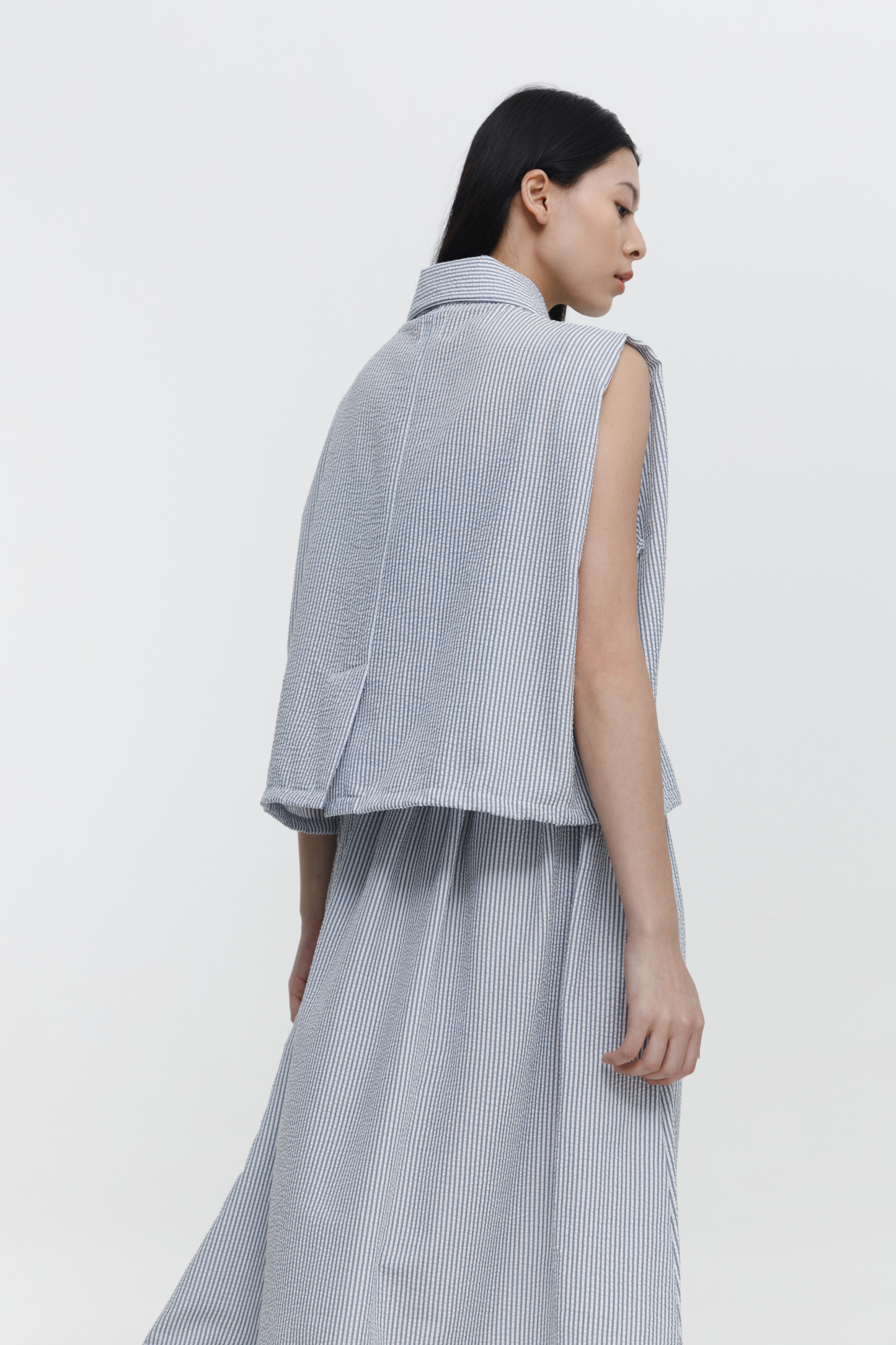 Liel Top - Grey Stripes