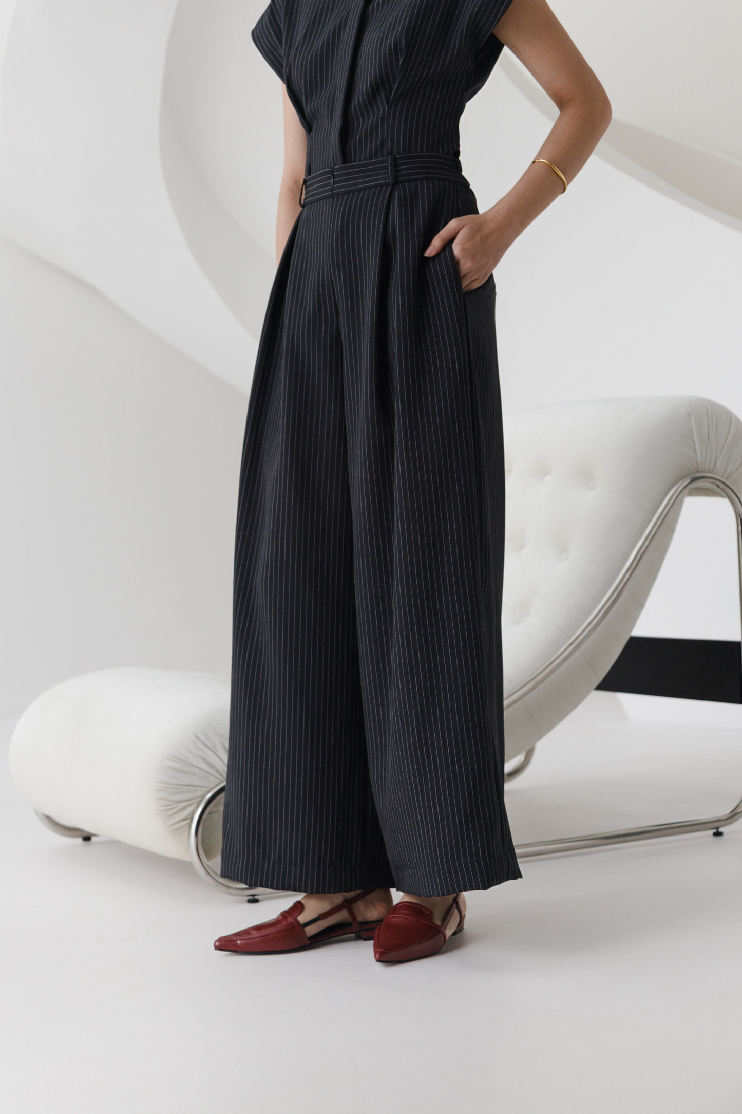 Lora Pants - Black Stripes