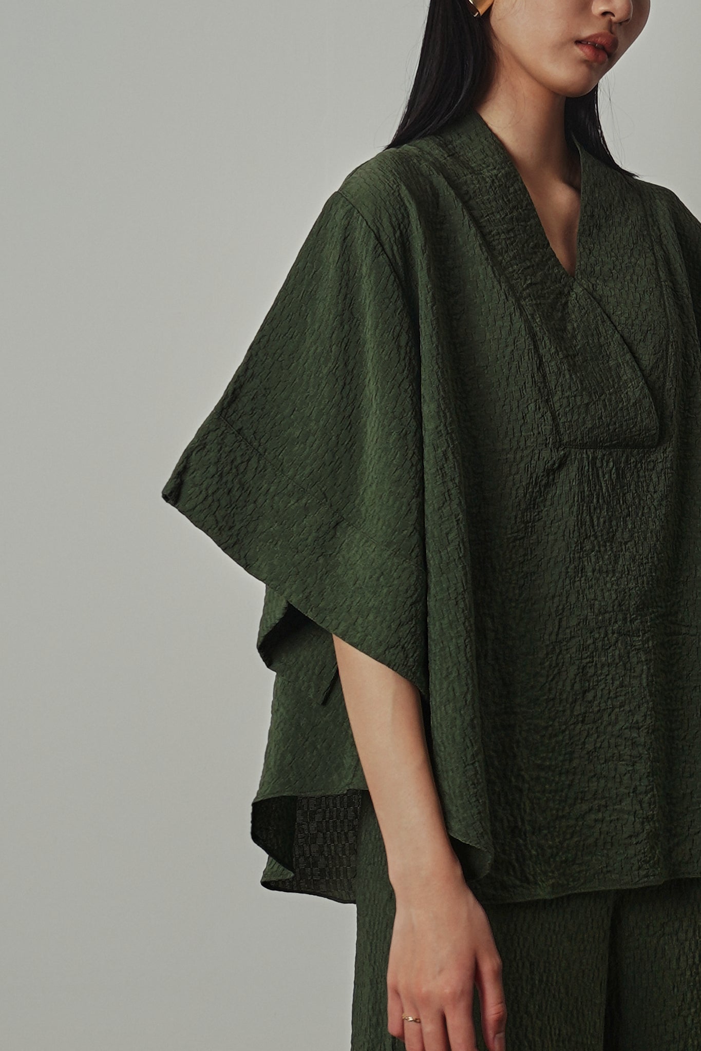 Aoi Top - Pine Green