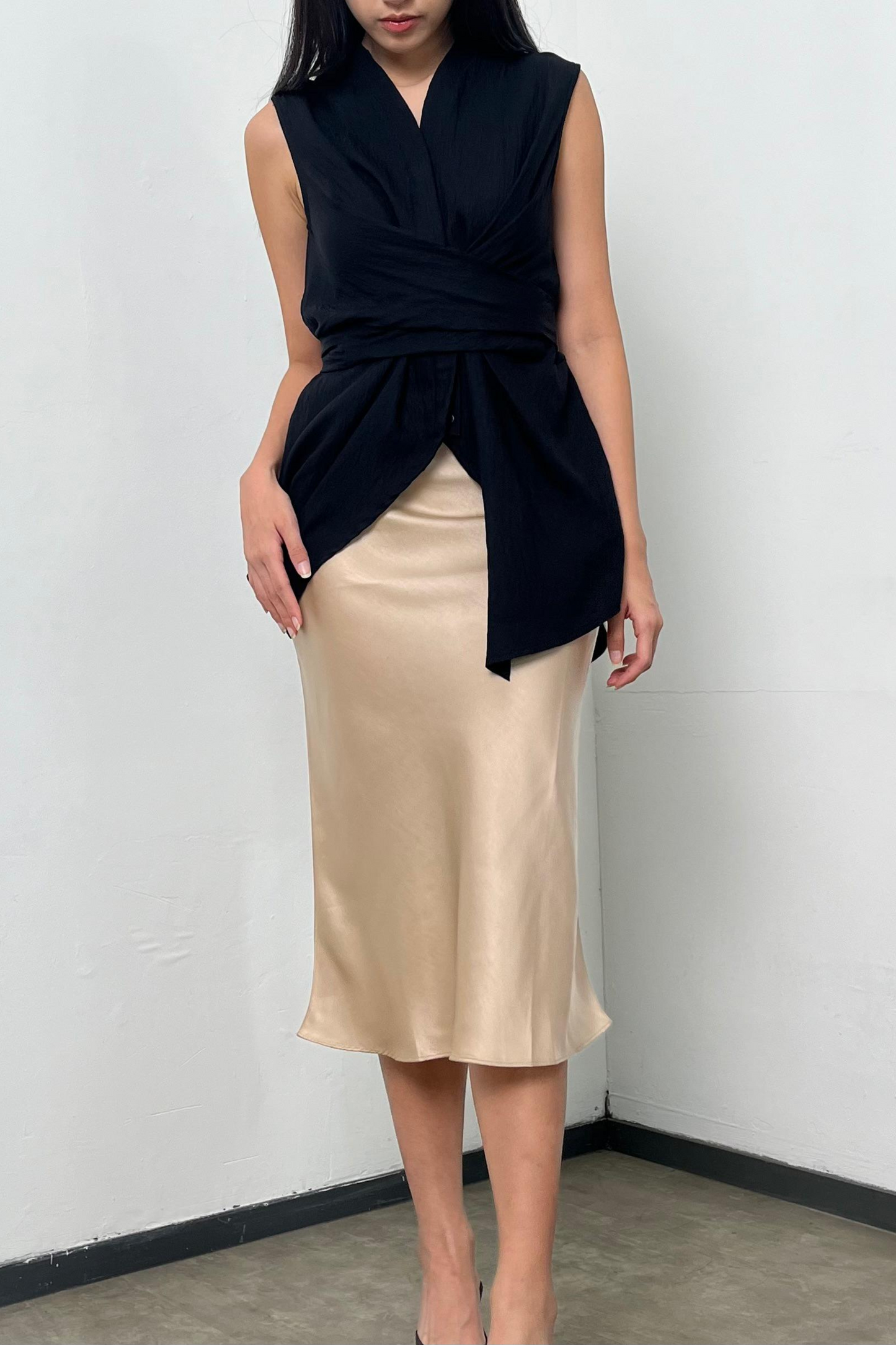 Silk Skirt - Champagne