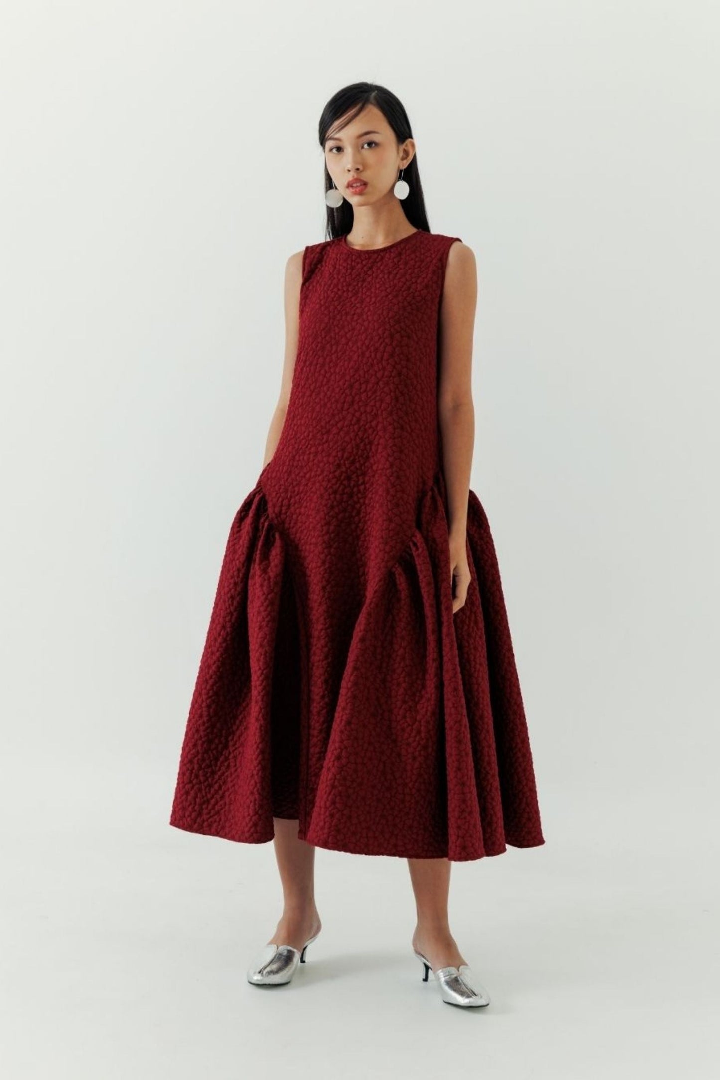 Sikha Dress - Maroon