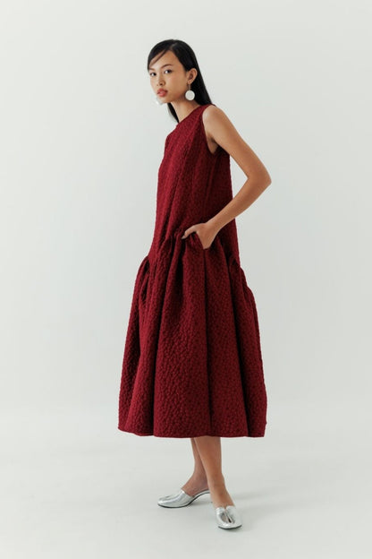 Sikha Dress - Maroon