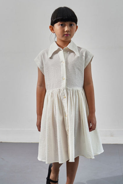 Petite Kelly Dress - Broken White