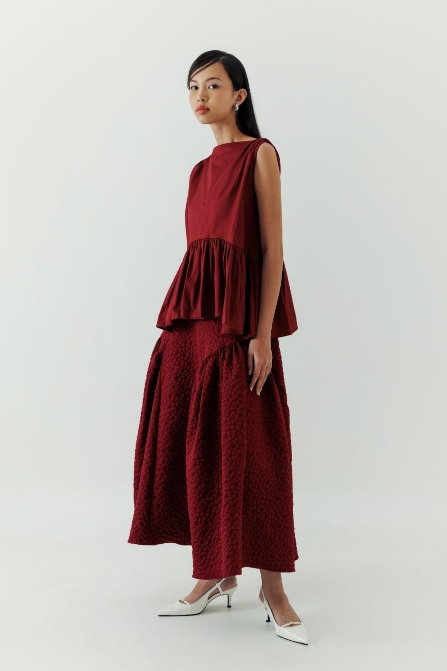 Sikha Skirt - Maroon