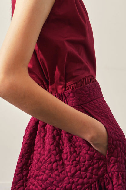 Sikha Skirt - Maroon