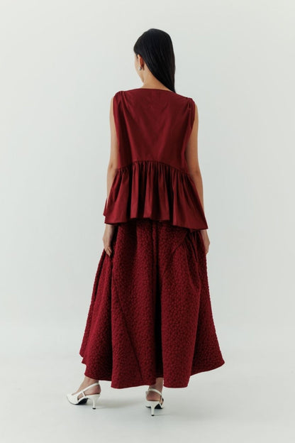 Sikha Skirt - Maroon