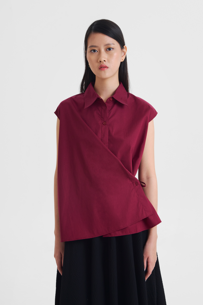 Zia Top - Maroon