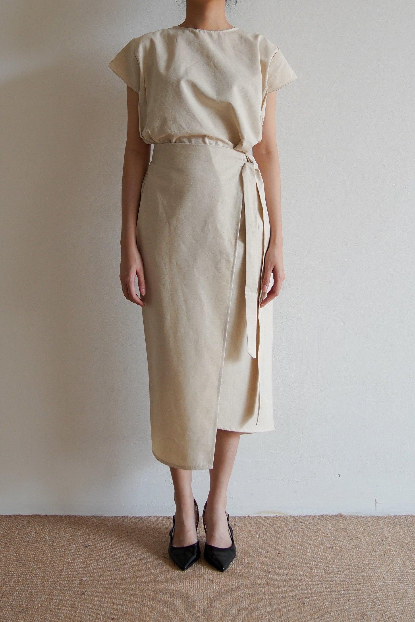 Akina Dress - Linen Cream