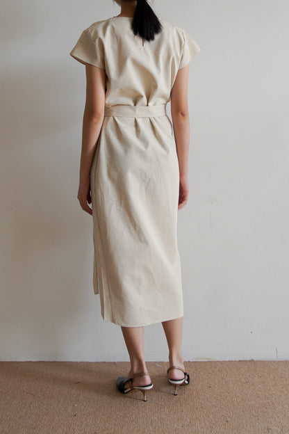 Akina Dress - Linen Cream