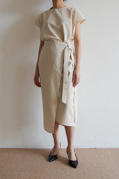 Akina Dress - Linen Cream