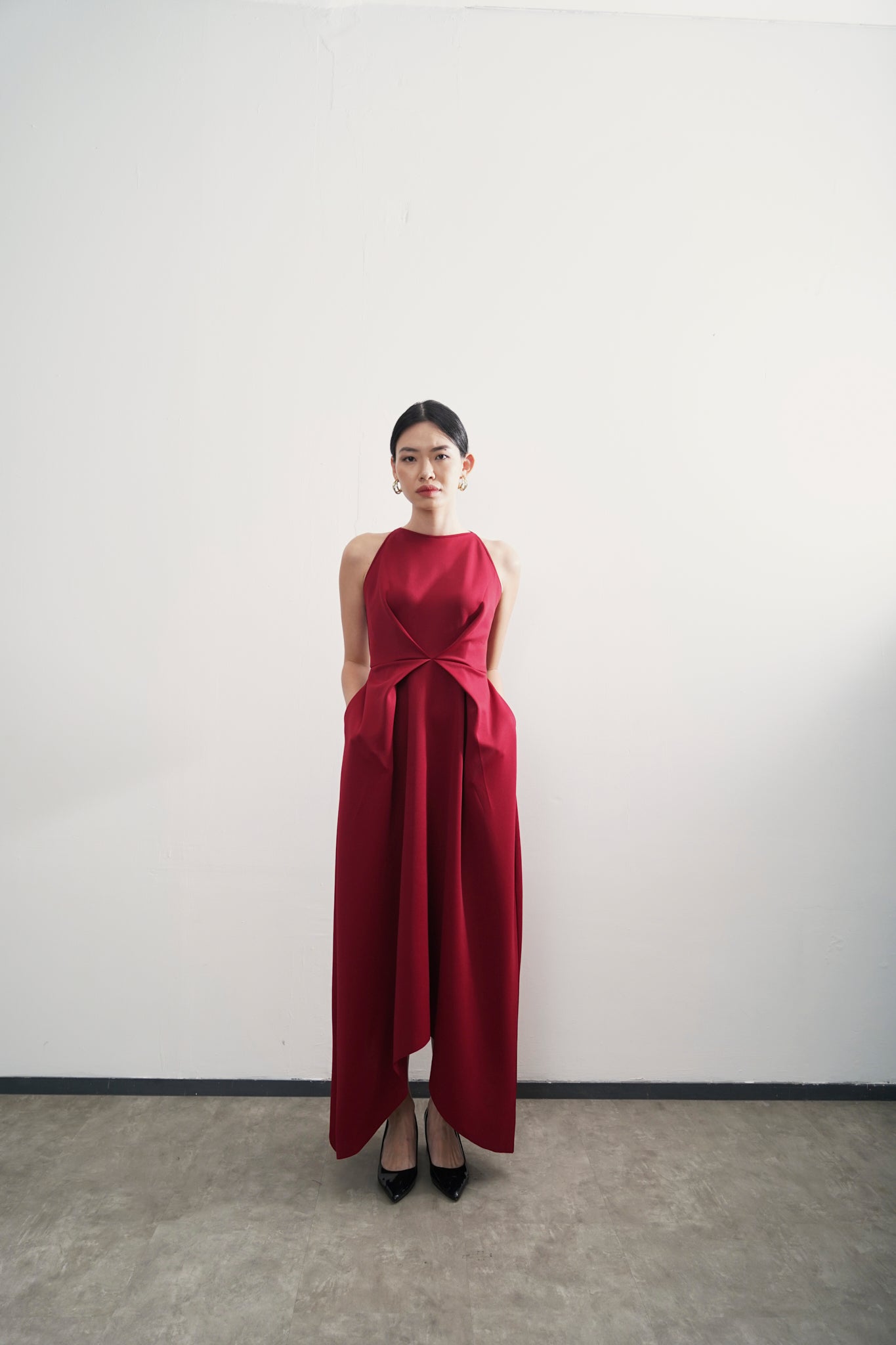 Carol Dress - Maroon