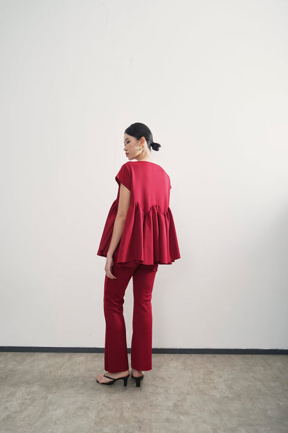 Dama Top - Maroon