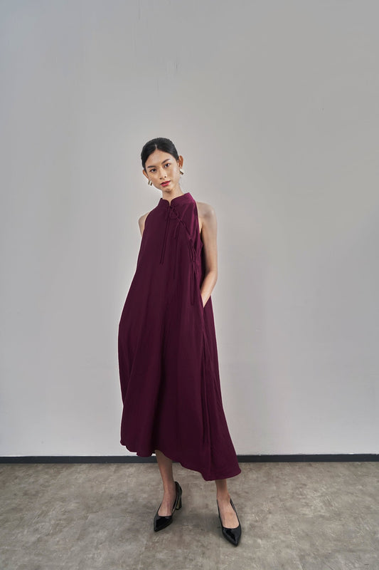 Yin Dress - Maroon