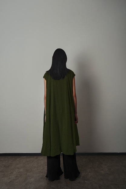 Ruka Dress - Pine Green