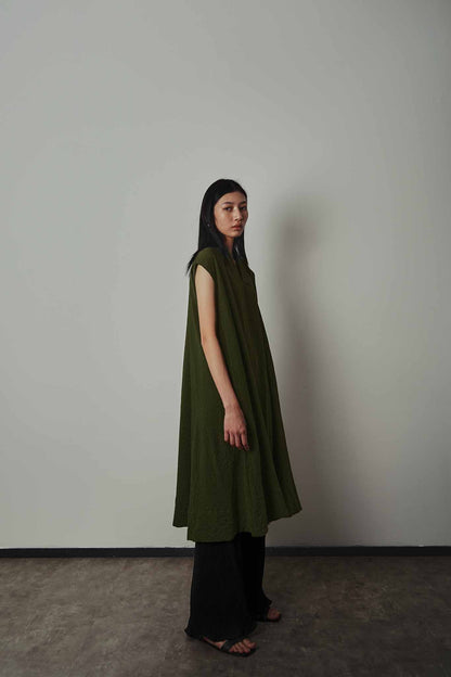 Ruka Dress - Pine Green