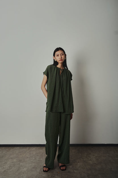 Yuki Top - Pine Green