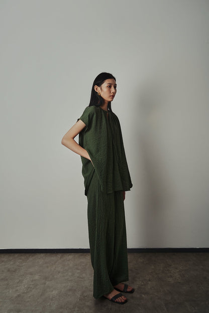 Yuki Top - Pine Green