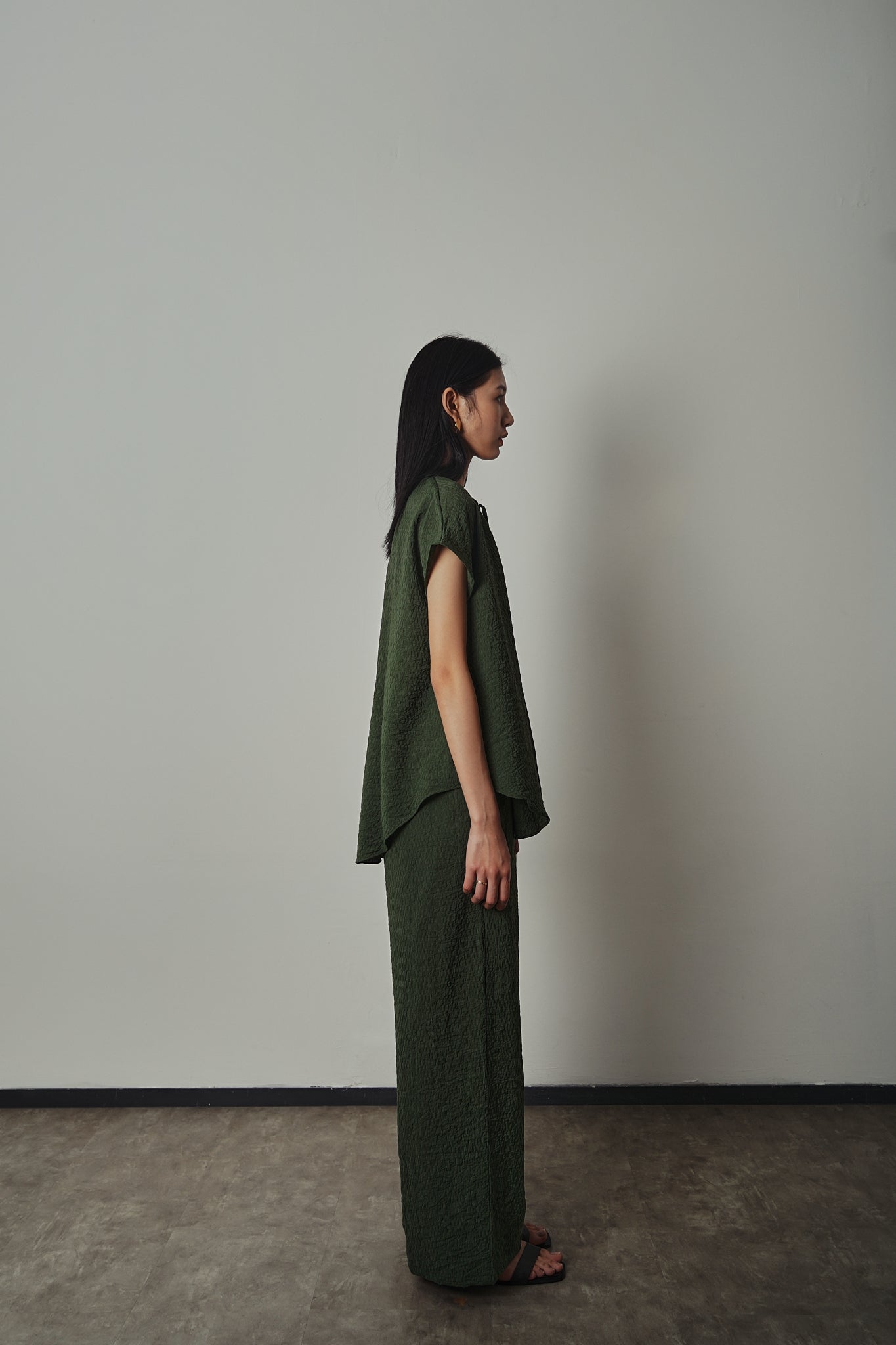 Yuki Top - Pine Green