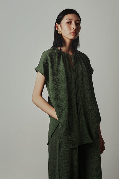 Yuki Top - Pine Green