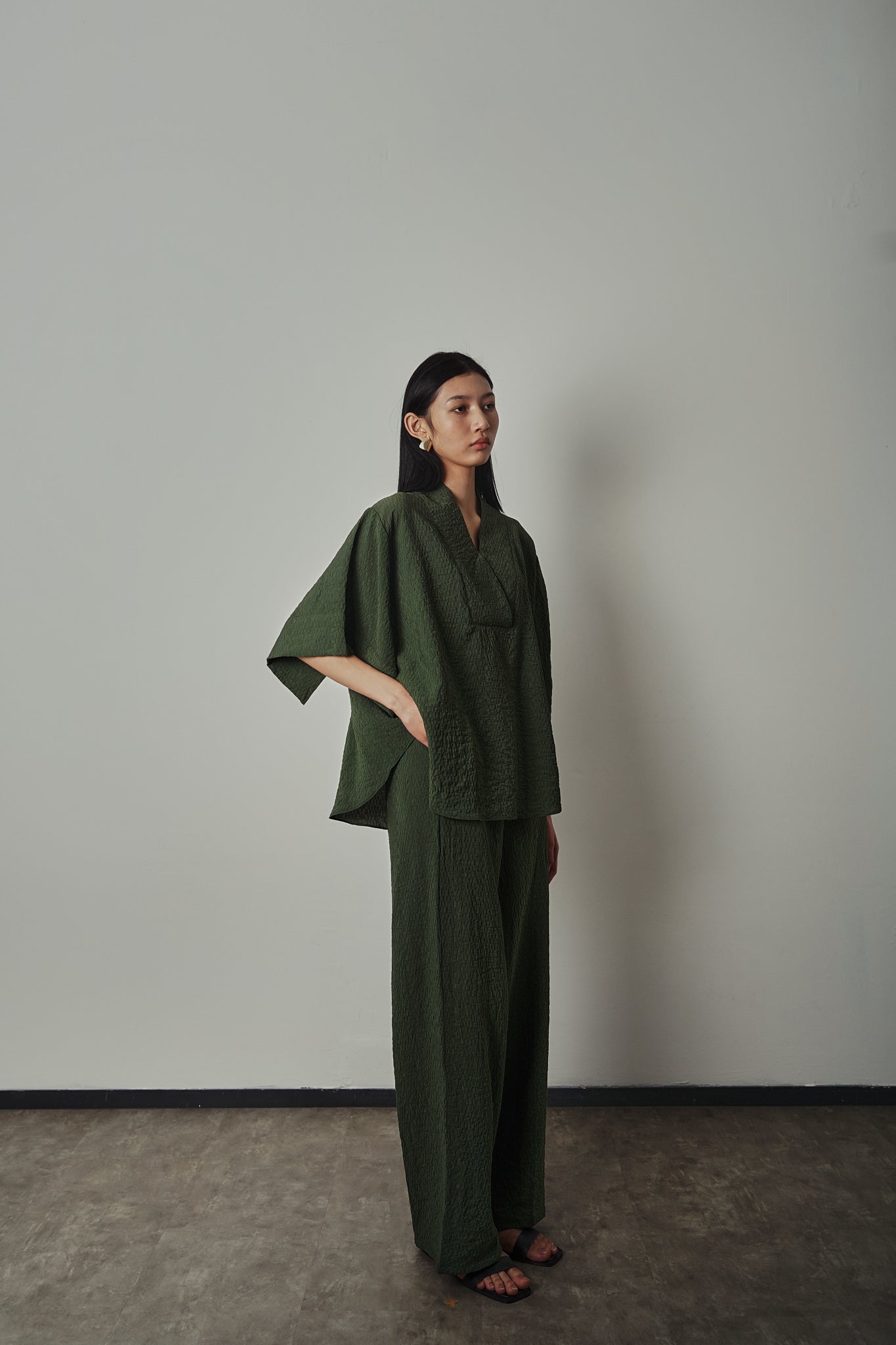 Aoi Top - Pine Green