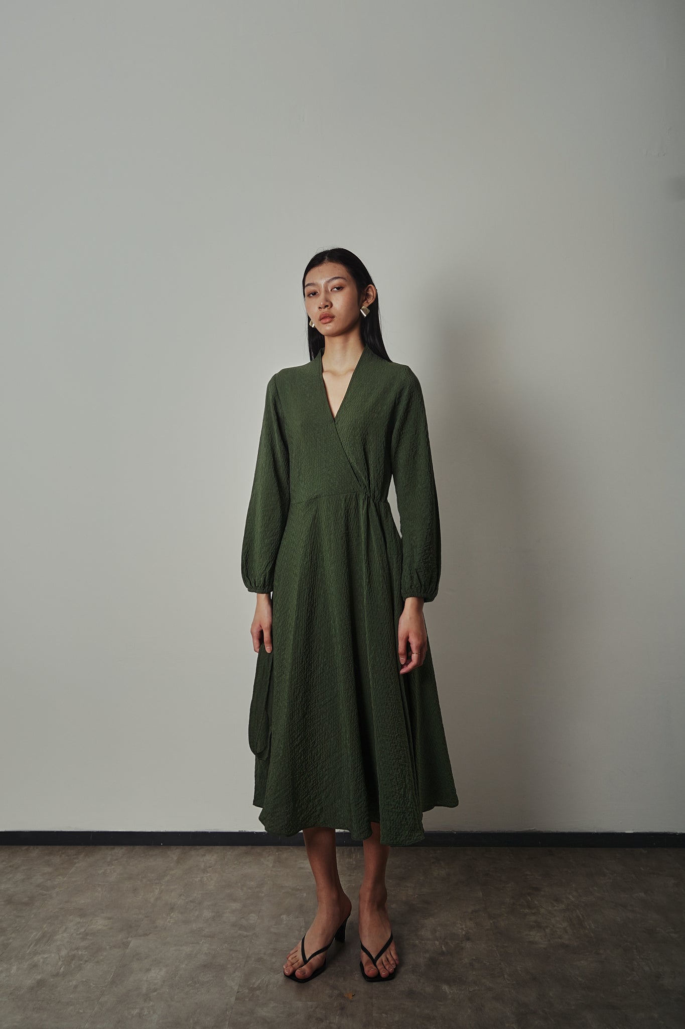 Hiru Dress - Pine Green