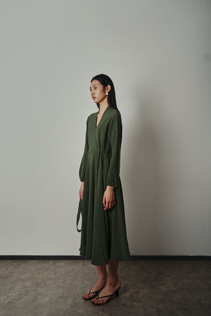 Hiru Dress - Pine Green