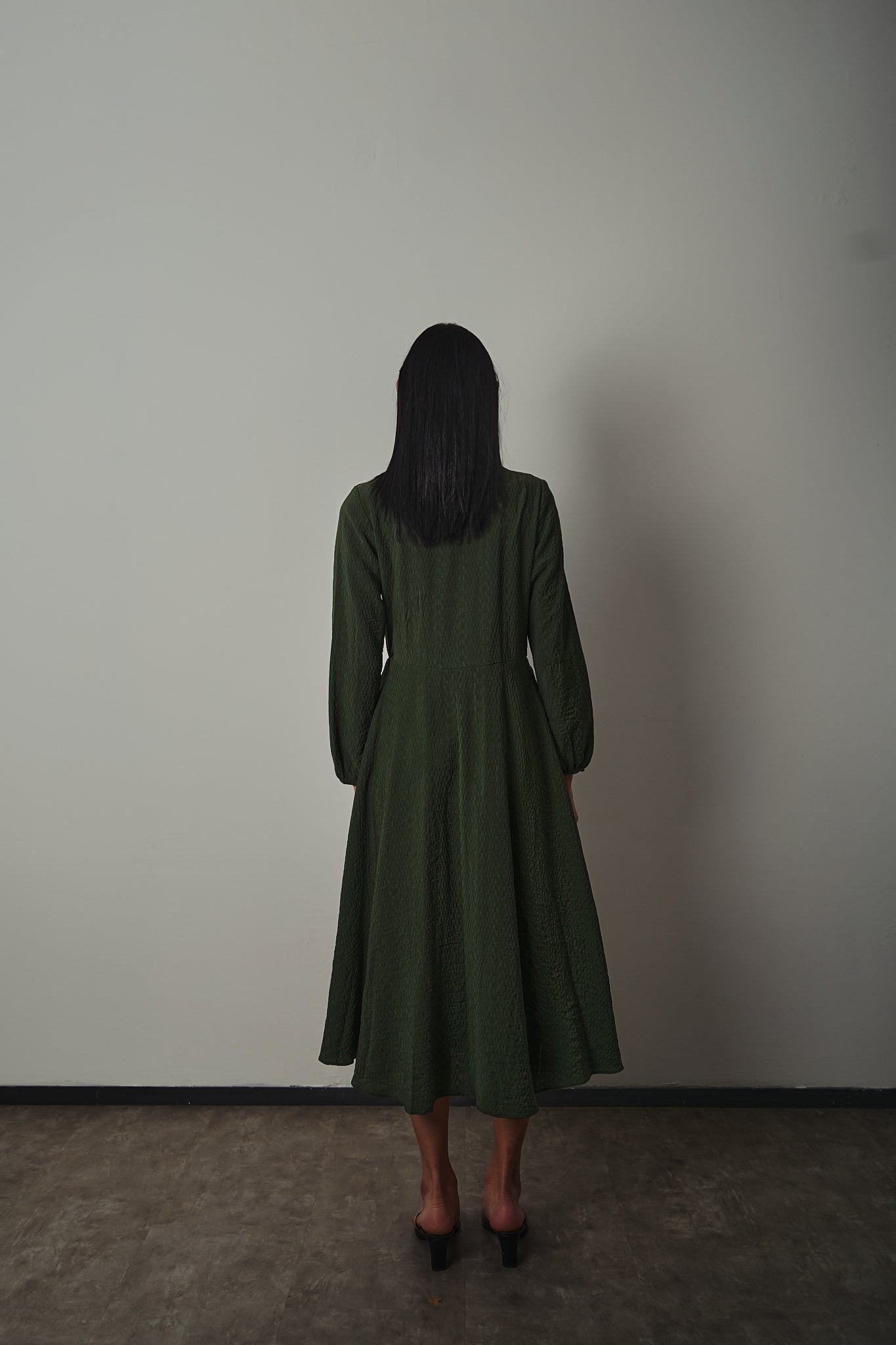 Hiru Dress - Pine Green