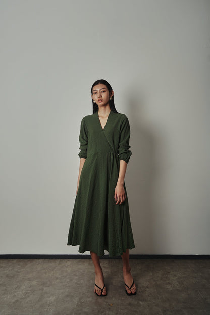 Hiru Dress - Pine Green