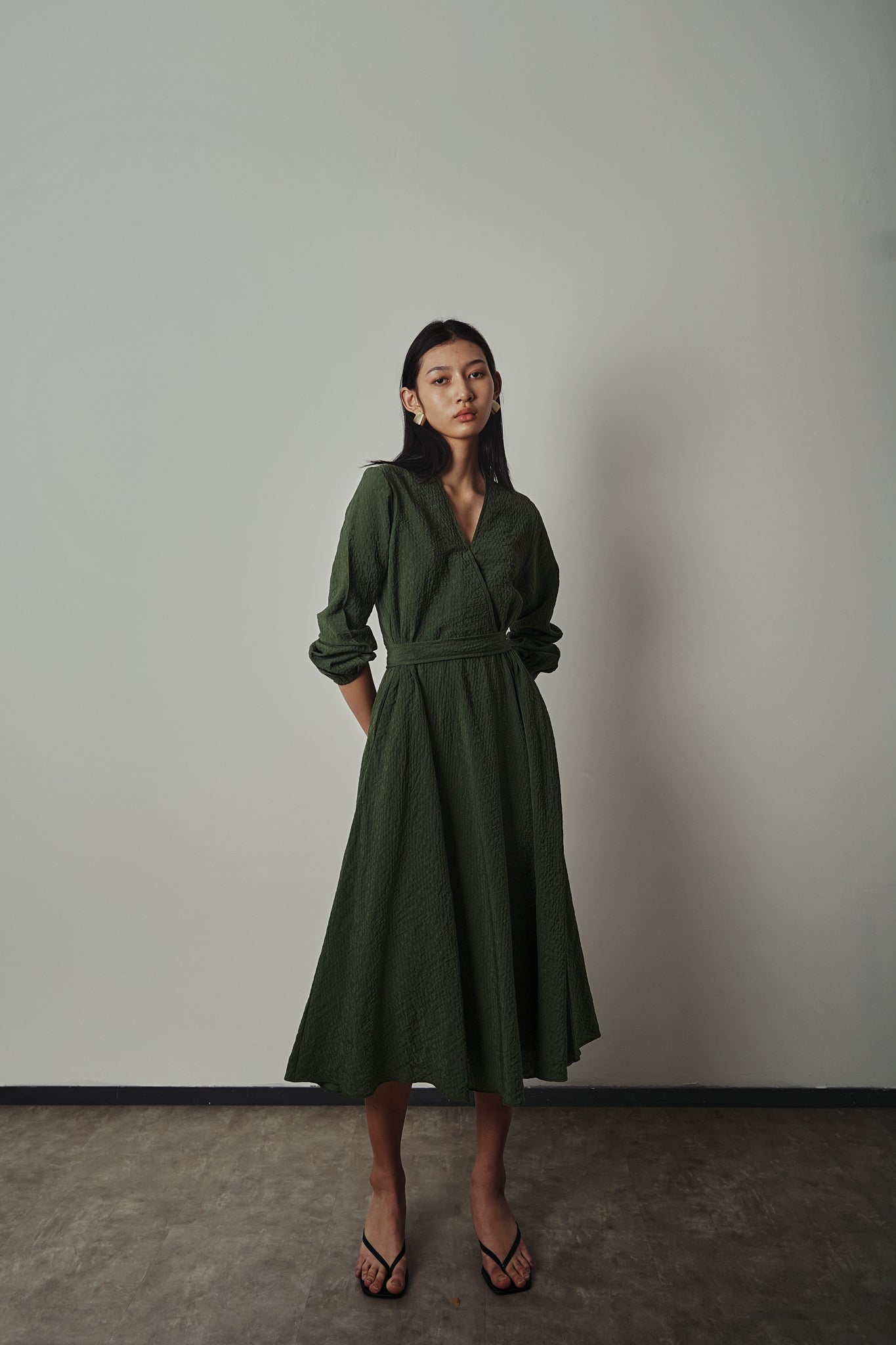 Hiru Dress - Pine Green