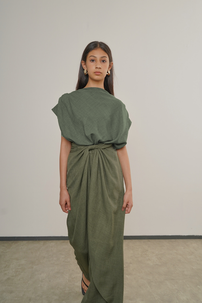 Oza Top - Moss Green