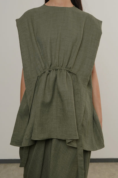 Malvi Top - Moss Green