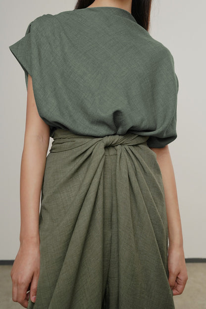 Oza Top - Moss Green