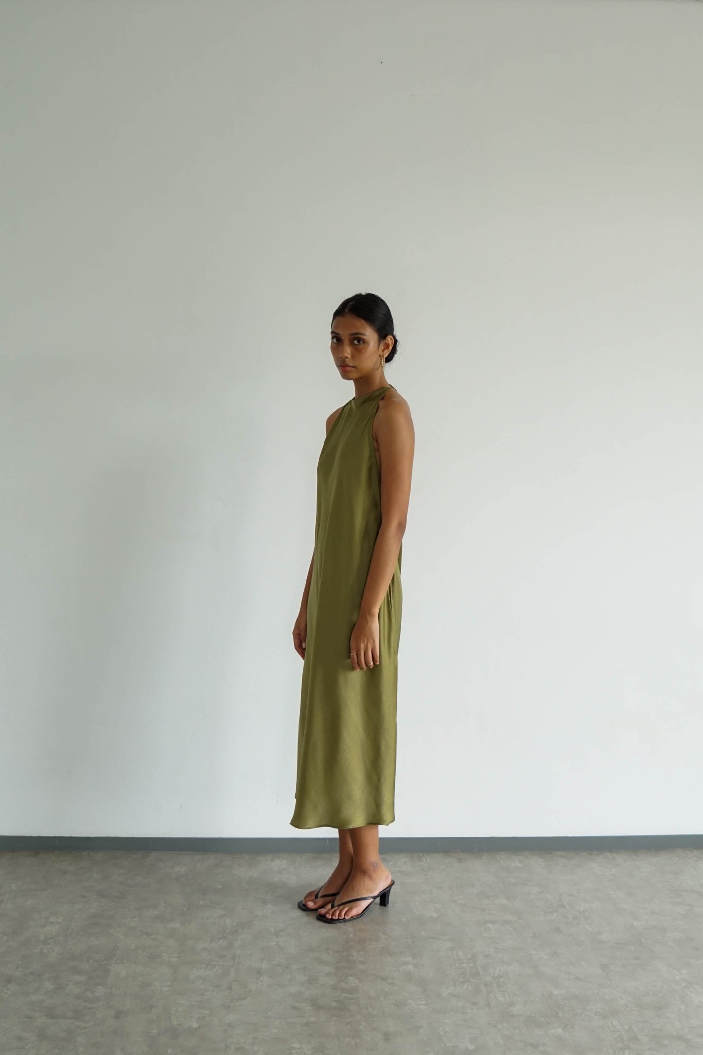 Odette Dress - Moss Green