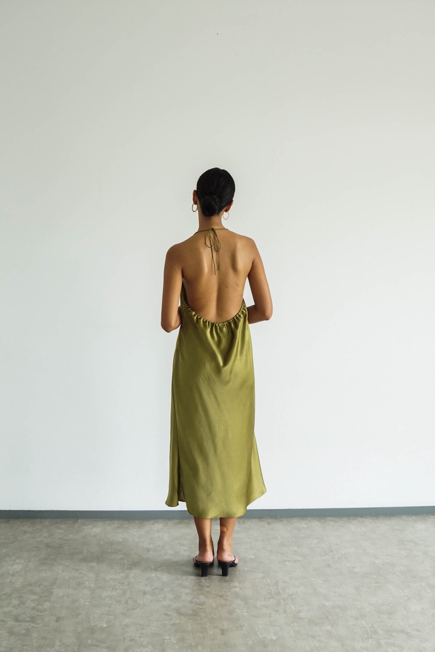 Odette Dress - Moss Green