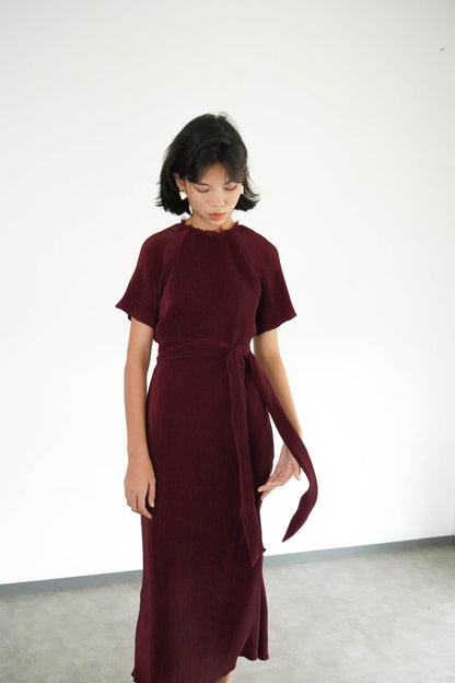 Noa Dress - Maroon