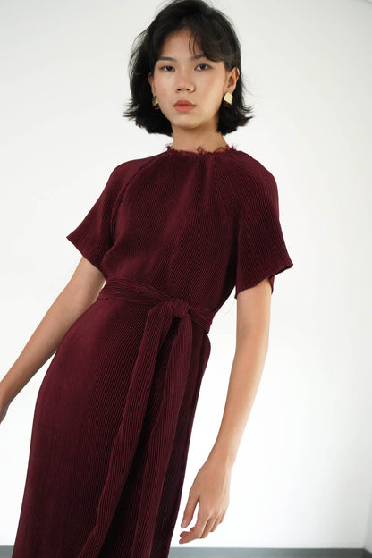 Noa Dress - Maroon