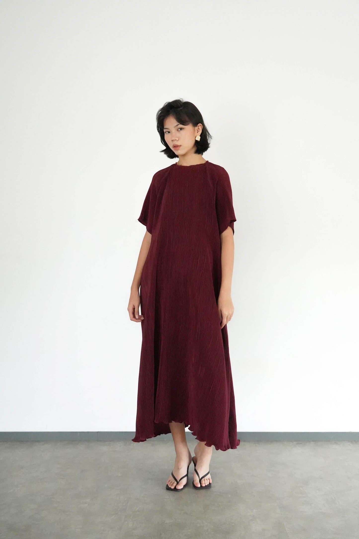 Noa Dress - Maroon