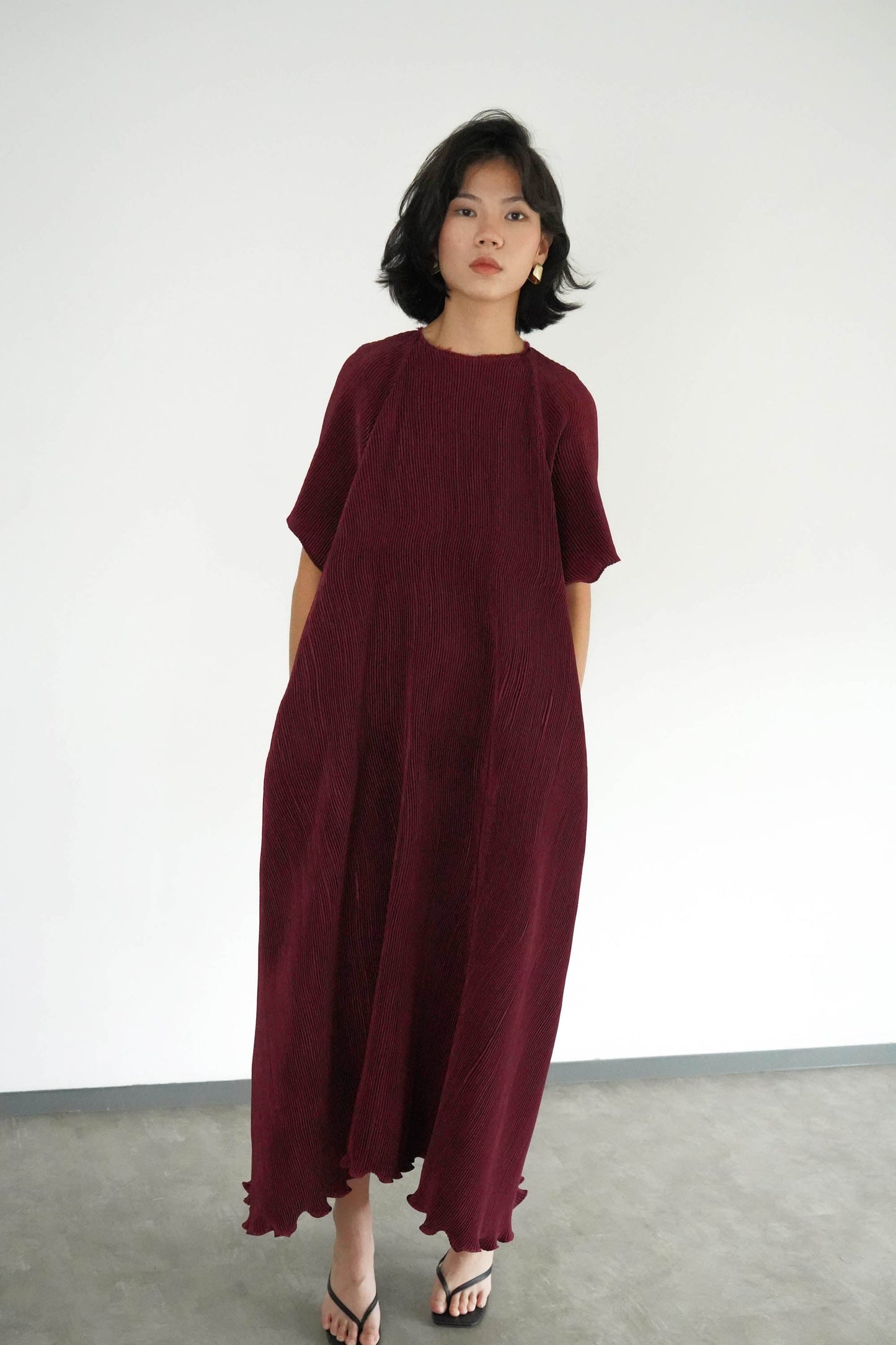 Noa Dress - Maroon