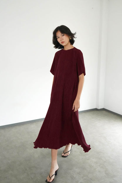 Noa Dress - Maroon