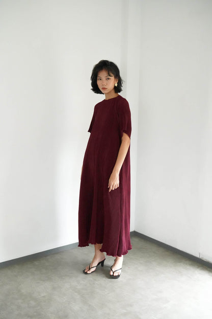 Noa Dress - Maroon