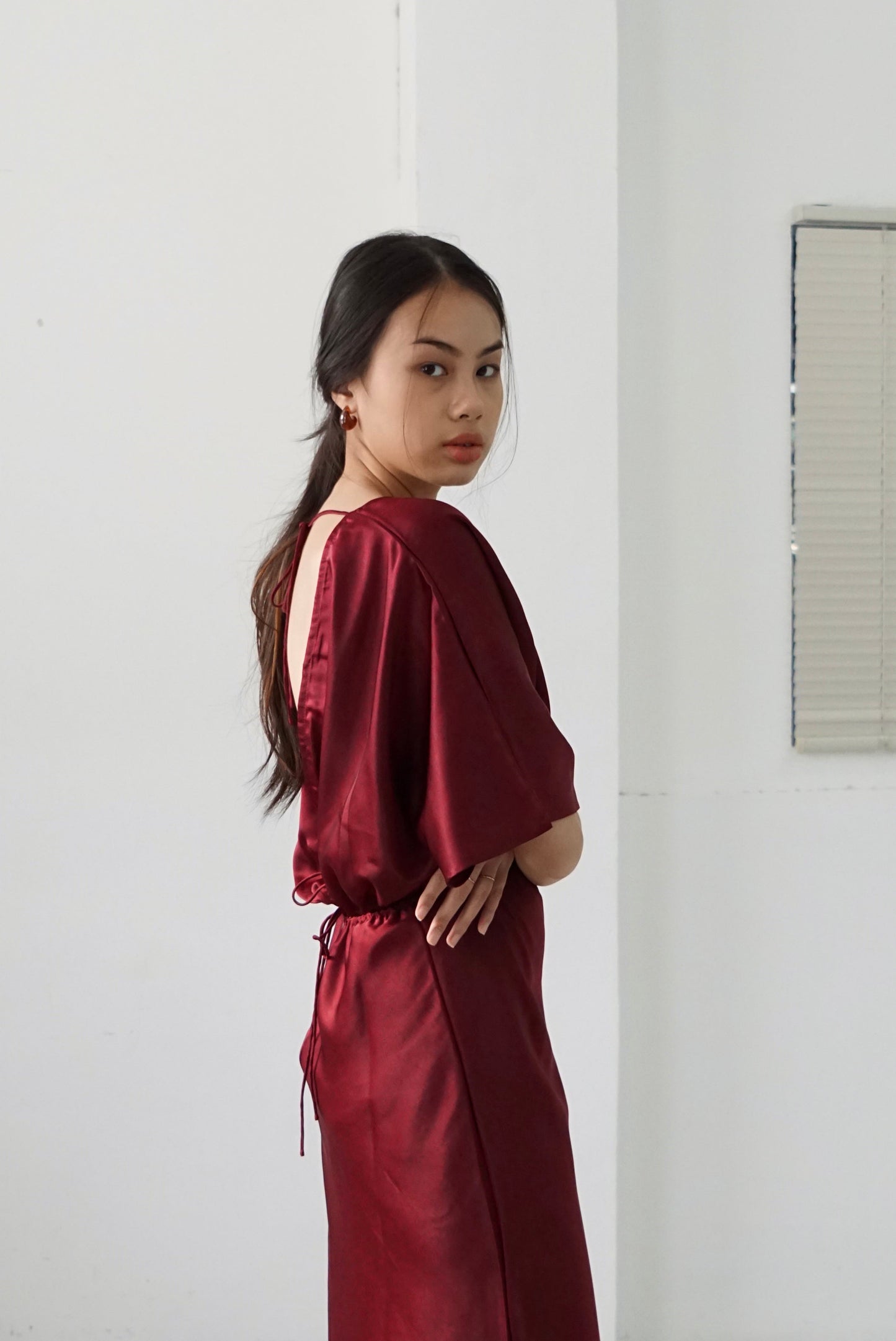 Lily Dress -  Maroon