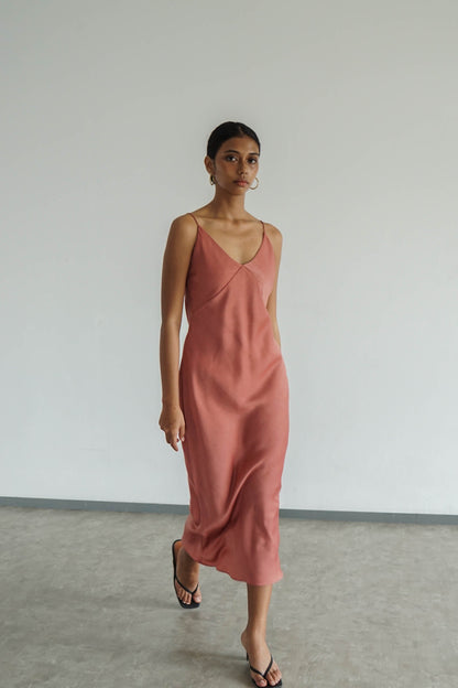 Slip Dress - Rose