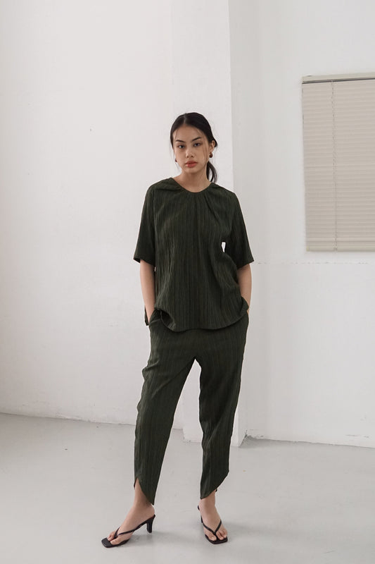 Leah Top - Dark Green