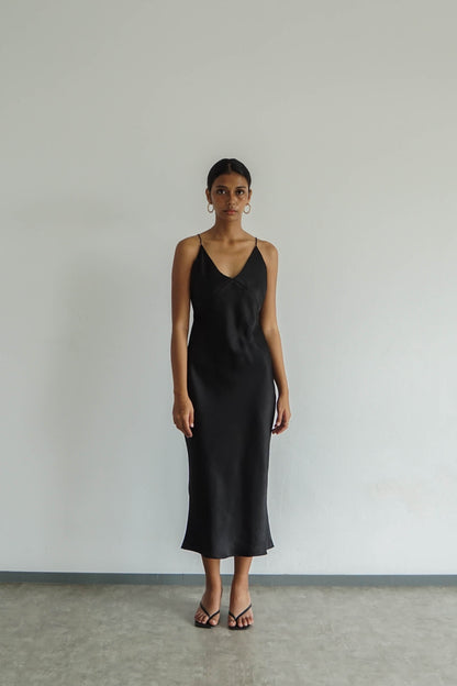 Slip Dress - Black