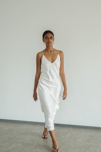 Slip Dress - Broken White